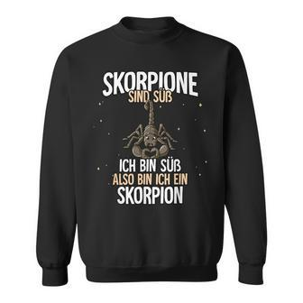 Skorpione Sind Süß Skorpion Sweatshirt - Seseable