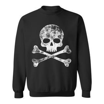 Skull Crossbones Skeleton Jolly Roger Sweatshirt | Mazezy