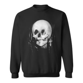 Skull Illusion All Is Vanity Sweatshirt - Seseable