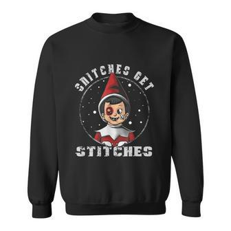 Snitches Get Stitches The Elf Xmas Christmas V3 Sweatshirt - Monsterry