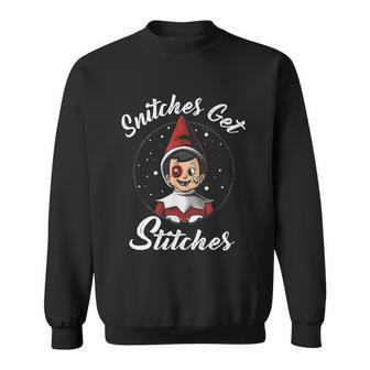 Snitches Get Stitches The Elf Xmas Christmas V5 Sweatshirt - Monsterry DE