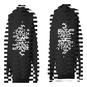 Snowflake V2 Men Women Sweatshirt Graphic Print Unisex - Thegiftio