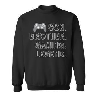 Sohn Bruder Gaming Legend Gaming Nage Boys Gamer Sweatshirt - Seseable