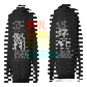 Sohn Held Mythos Legende Retro Vintage-Sohn Sweatshirt - Seseable
