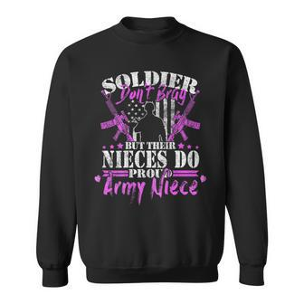 Soldiers Dont Brag Their Nieces Do - Proud Army Niece Gift Sweatshirt - Seseable