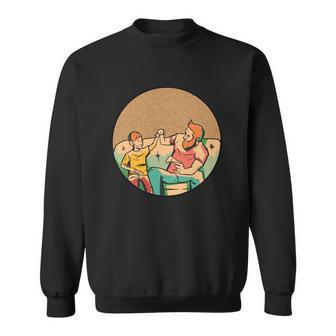 Son And Dad Gamer Sweatshirt - Monsterry