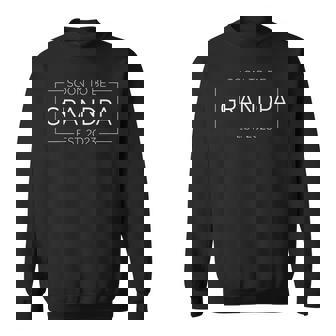 Soon To Be Grandpa Est 2023 Promoted To Grandpa Est 2023 Sweatshirt | Mazezy