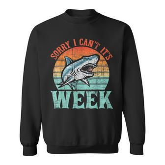 Sorry I Cant - Marine Biologist Shark Lovers Wildlife Sweatshirt - Seseable