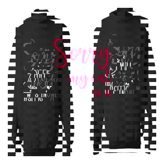 Sorry Im Late My Cat Was Sitting On Me | Funny Cat Sweatshirt | Seseable CA