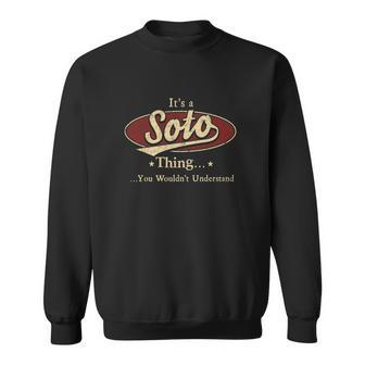Soto Name Soto Family Name Crest Sweatshirt - Seseable