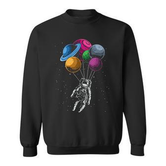 Space Solar System Planets Spaceman Astronaut Space Sweatshirt - Seseable