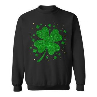 Sparkle Clover Irish For St Patricks & Pattys Day V3 Sweatshirt | Mazezy