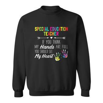 Special Education Teacher Sped Squad Special Men Women Sweatshirt Graphic Print Unisex - Thegiftio UK