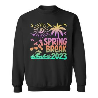Spring Break 2023 Beach Vibes Family Matching Outfits Gifts Sweatshirt | Mazezy