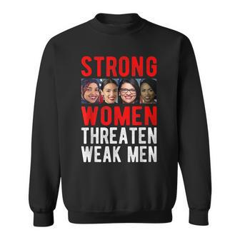 Squad Aoc Female Empowerment Feminist Message Sweatshirt | Mazezy