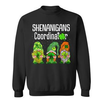St Patricks Day Shenanigans Coordinator Gnomes Green Gnomies Sweatshirt - Thegiftio UK