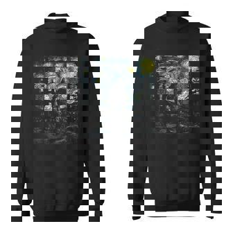 Starry Night Bigfoot Sweatshirt | Mazezy