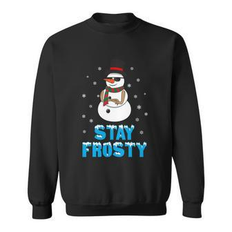Stay Frosty Shirt Funny Christmas Shirt Cool Snowman Tshirt Sweatshirt - Monsterry