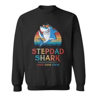Stepdad Shark Fathers Day Gift V2 Sweatshirt - Seseable