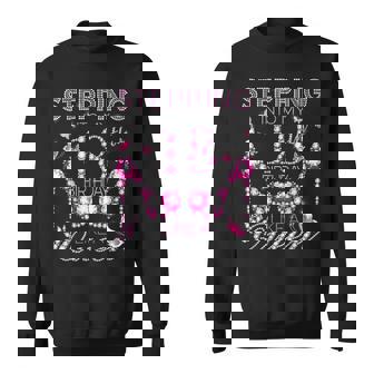Stepping Into My 18Th Birthday Like A Queen Birthday Boss Men Women Sweatshirt Graphic Print Unisex - Thegiftio UK