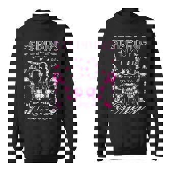 Stepping Into My 50Th Birthday Like A Queen Birthday Boss Men Women Sweatshirt Graphic Print Unisex - Thegiftio UK