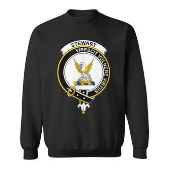 Stewart Coat Of Arms - Family Crest Men Women Sweatshirt Graphic Print Unisex - Thegiftio UK