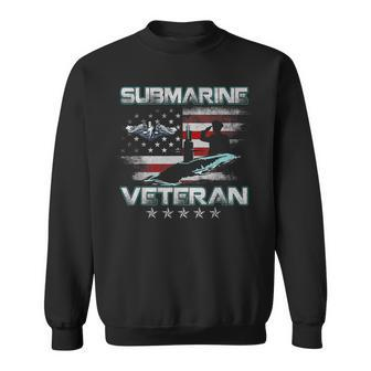 Submarine Service Veteran Proud Us Submariner American Flag Sweatshirt - Seseable