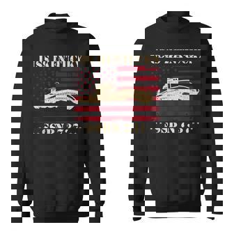 Submarine Uss Kentucky Ssbn737 Veteran Us Flag Submariner Sweatshirt | Seseable UK
