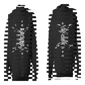 Sugar Skull Special Forces Military Tribute Sweatshirt | Mazezy