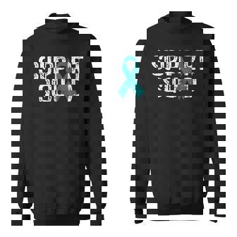 Support Squad Ovarian Cancer Awareness Sweatshirt | Mazezy