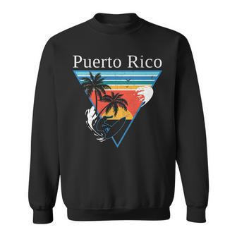 Surfing In Puerto Rice 1970S Retro Gift Design Idea Sweatshirt - Seseable