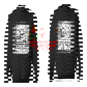 Surviving Pre-K Life One Meltdown At A Time Snowman Men Women Sweatshirt Graphic Print Unisex - Thegiftio UK