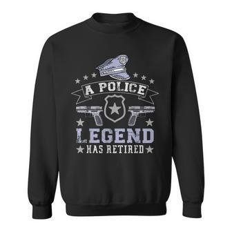 Sweatshirt für pensionierte Polizisten, Legende im Ruhestand - Seseable