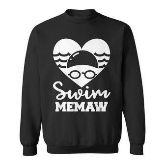 Swim Memaw Funny Swimming Memaw Sweatshirt | Mazezy