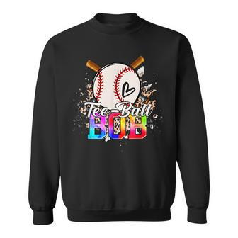 T- Ball Bob Leopard Funny Baseball Happy Fathers Day Sweatshirt - Thegiftio UK