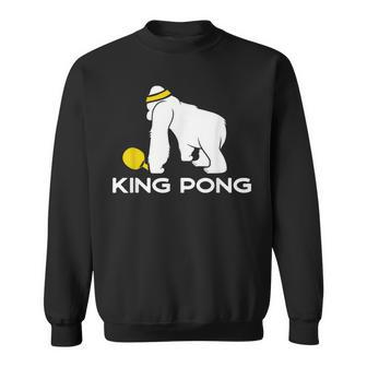 Table Tennis Gift For Ping Pong Player - Funny King Pong Men Women Sweatshirt Graphic Print Unisex - Seseable