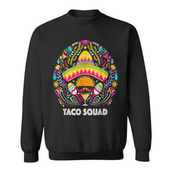 Taco Squad Cinco De Mayo Funny Cute Mexican Food Lover Group Sweatshirt | Mazezy