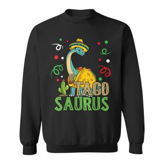Tacosaurus Cinco De Mayo Taco Dinosaur Sweatshirt | Mazezy