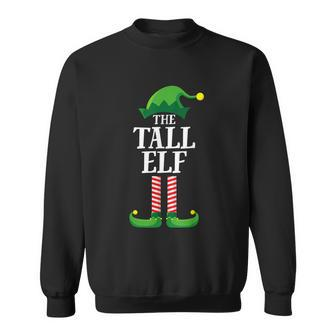 Tall Elf Matching Family Group Christmas Party Pajama Sweatshirt - Monsterry