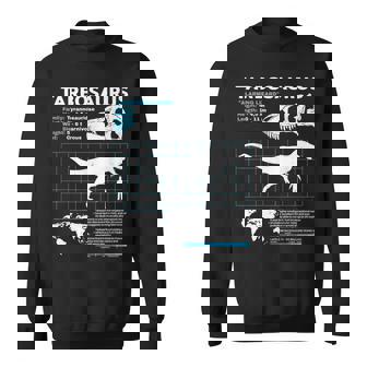 Tarbosaurus Fact Sheet Dinosaur Facts Sweatshirt | Mazezy