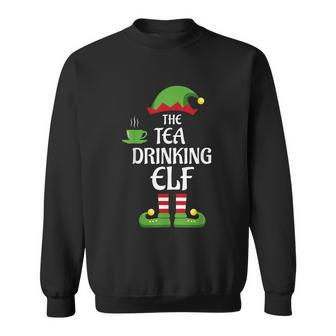 Tea Drinking Elf Family Matching Group Christmas Sweatshirt - Monsterry