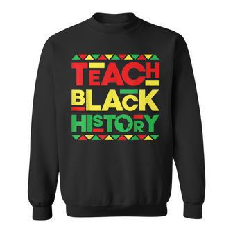 Teach Black History Junenth Black History Month Men Women Sweatshirt Graphic Print Unisex - Seseable