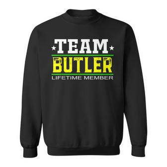 Team Butler Lifetime Member Surname Last Name Tree Reunion Men Women Sweatshirt Graphic Print Unisex - Seseable