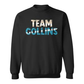 Team Collins Lifetime Member Surname Family Last Name Gift Men Women Sweatshirt Graphic Print Unisex - Seseable
