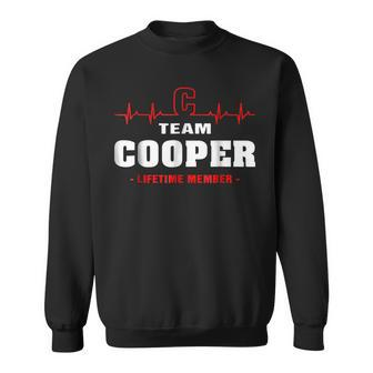 Team Cooper Lifetime Member Surname Last Name Sweatshirt - Seseable