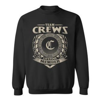 Team Crews Lifetime Member Vintage Crews Family Men Women Sweatshirt Graphic Print Unisex - Seseable