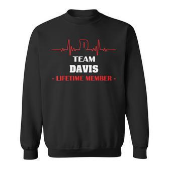 Team Davis Lifetime Member Blood Completely Family Men Women Sweatshirt Graphic Print Unisex - Seseable
