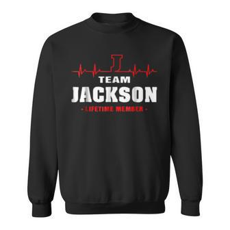 Team Jackson Lifetime Member Surname Last Name Sweatshirt - Seseable
