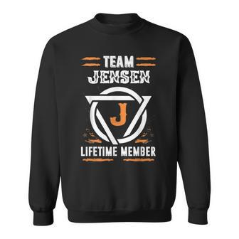 Team Jensen Lifetime Member Gift For Surname Last Name Men Women Sweatshirt Graphic Print Unisex - Seseable