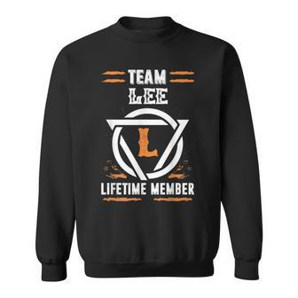 Team Lee Lifetime Member Gift For Surname Last Name Men Women Sweatshirt Graphic Print Unisex - Seseable
